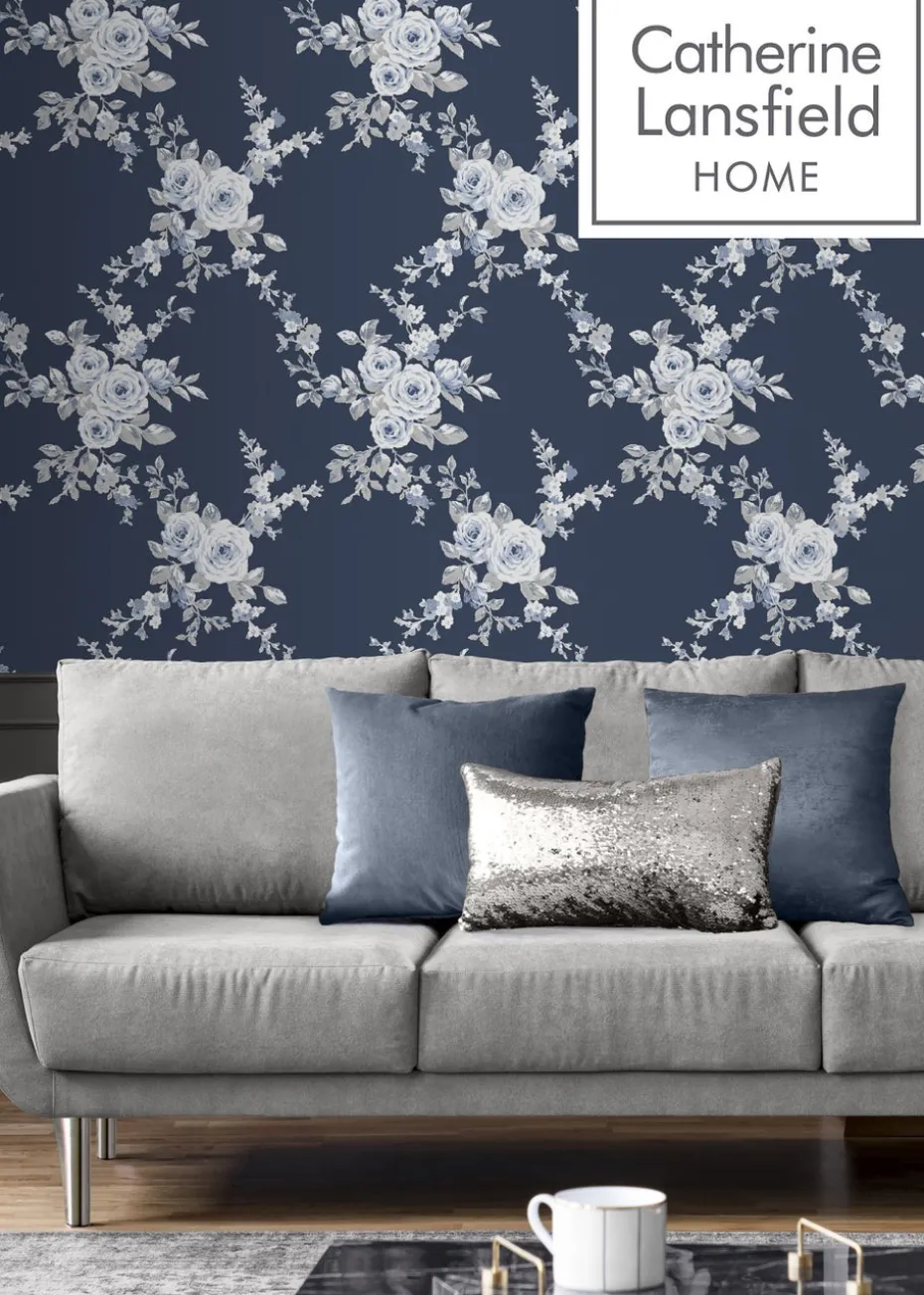 Catherine Lansfield Canterbury Floral Wallpaper
