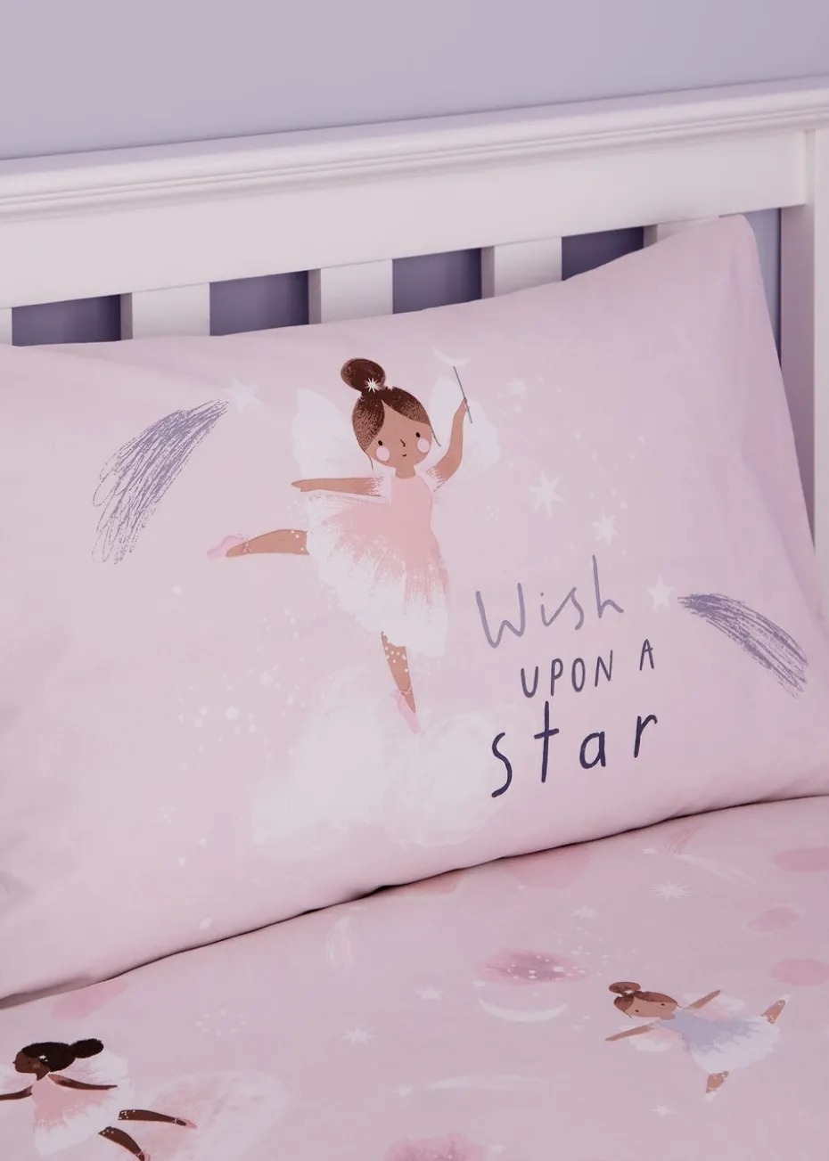 Catherine Lansfield Dancing Fairies Reversible Duvet Cover Set