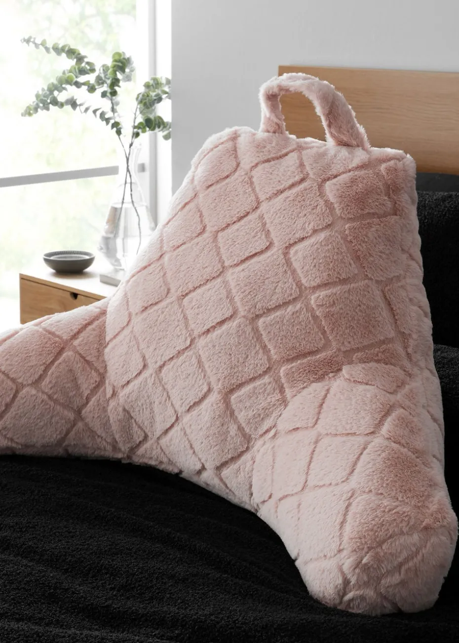 Catherine Lansfield Diamond High Back Cuddle Cushion Back Rest (74x97cm)