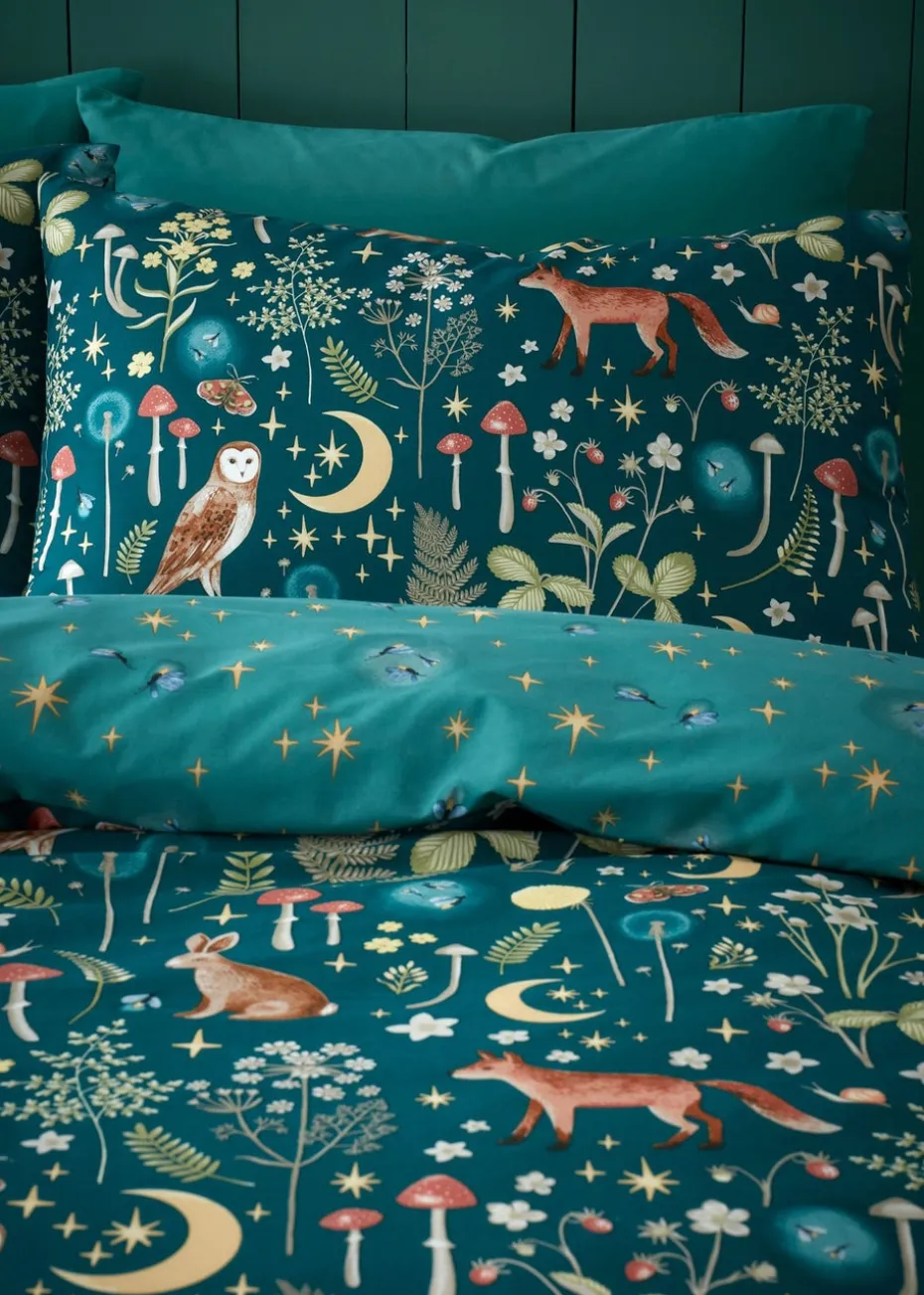 Catherine Lansfield Enchanted Twilight Animals Duvet Cover Set