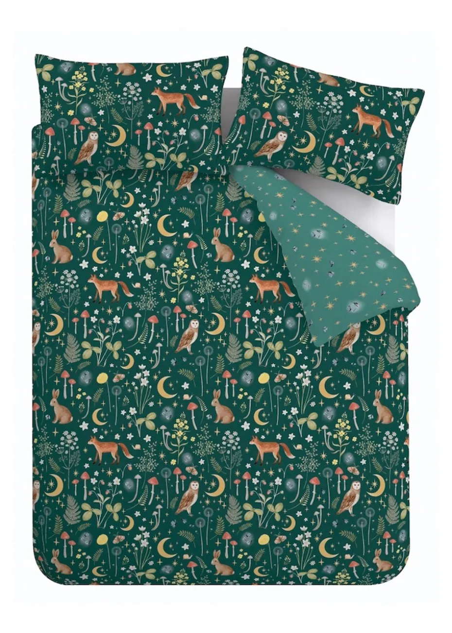 Catherine Lansfield Enchanted Twilight Animals Duvet Cover Set