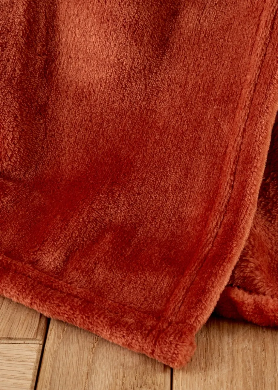 Catherine Lansfield Extra Large Raschel Velvet Touch Blanket Throw (200x240cm)