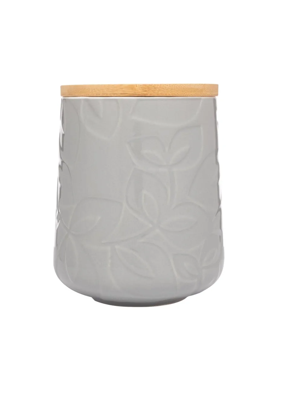 Catherine Lansfield Inga Storage Jar Grey