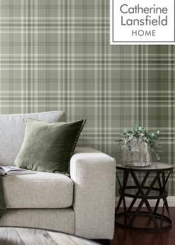 Catherine Lansfield Kelso Check Sage