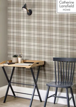 Catherine Lansfield Kelso Check Wallpaper