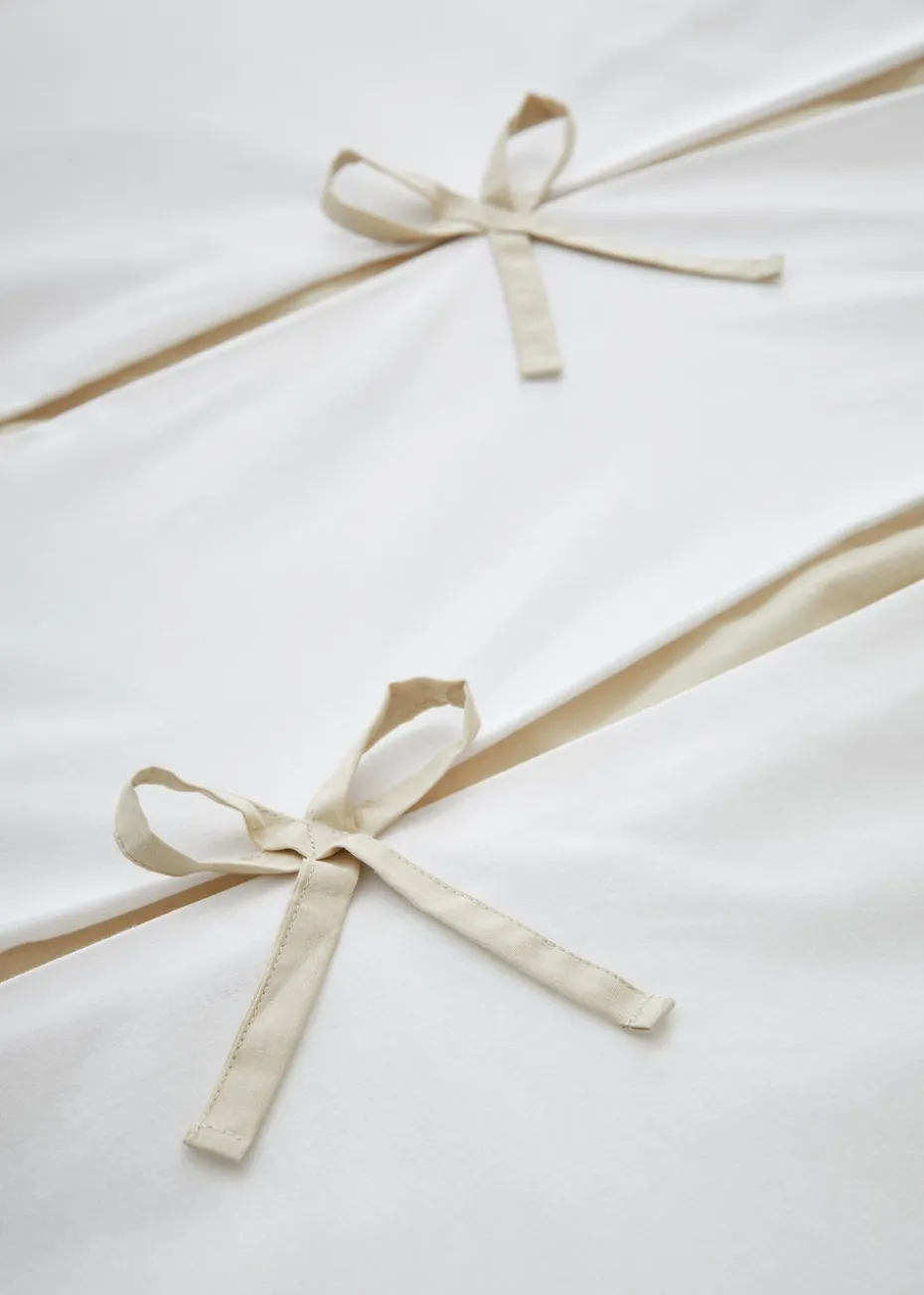 Catherine Lansfield Milo Bow Duvet Cover Set