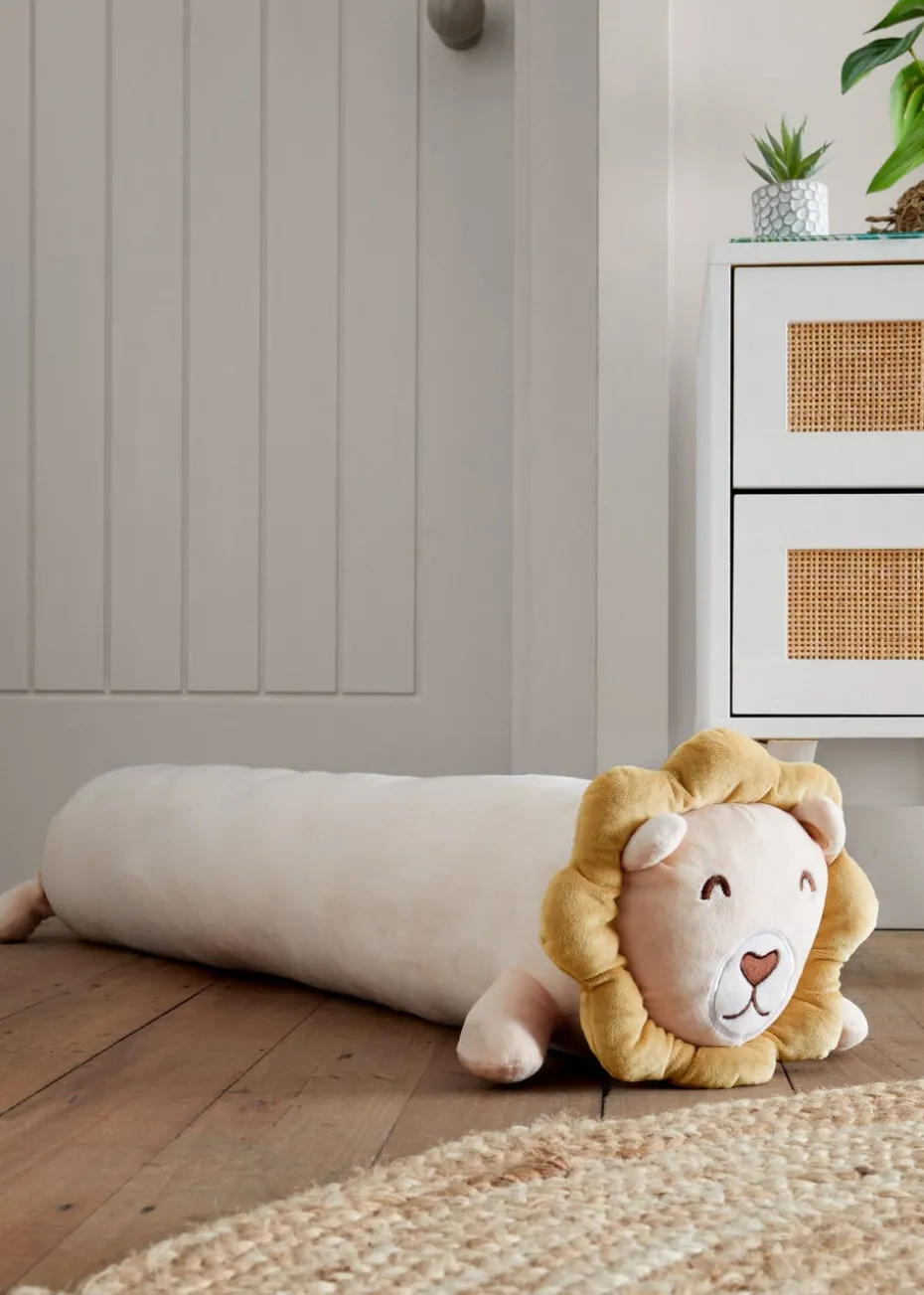 Catherine Lansfield Natural Cuddle Friends Lion Large 3D Cushion
