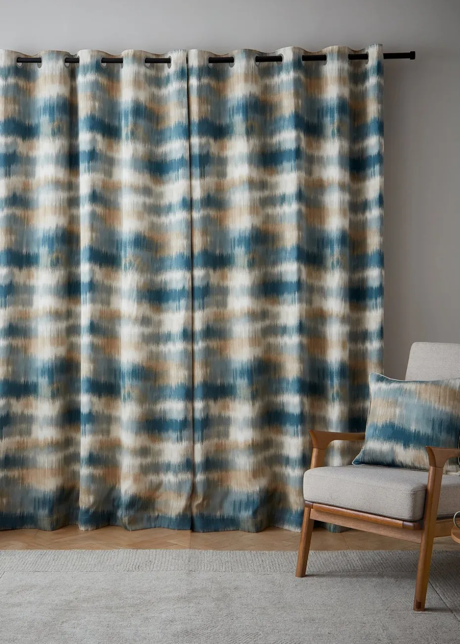 Catherine Lansfield Ombre Texture Thermal Eyelet Curtains