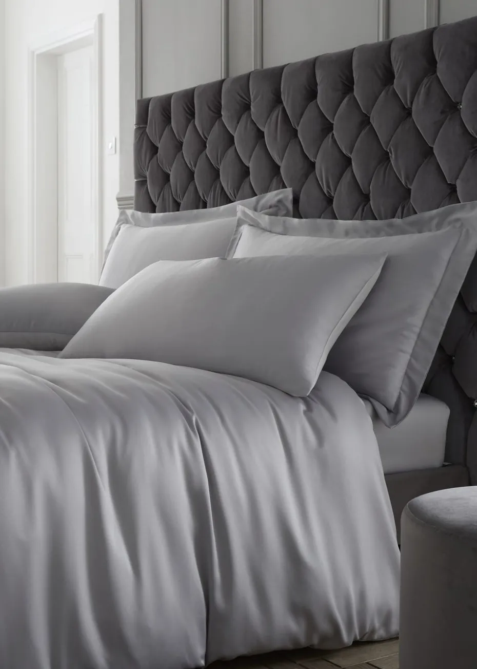 Catherine Lansfield Silky Soft Satin Standard Pillowcase Pair