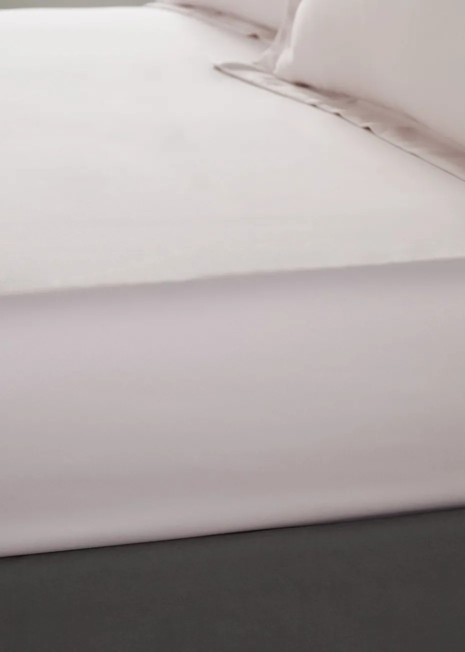 Catherine Lansfield Silky Soft Satin Fitted Sheet Blush