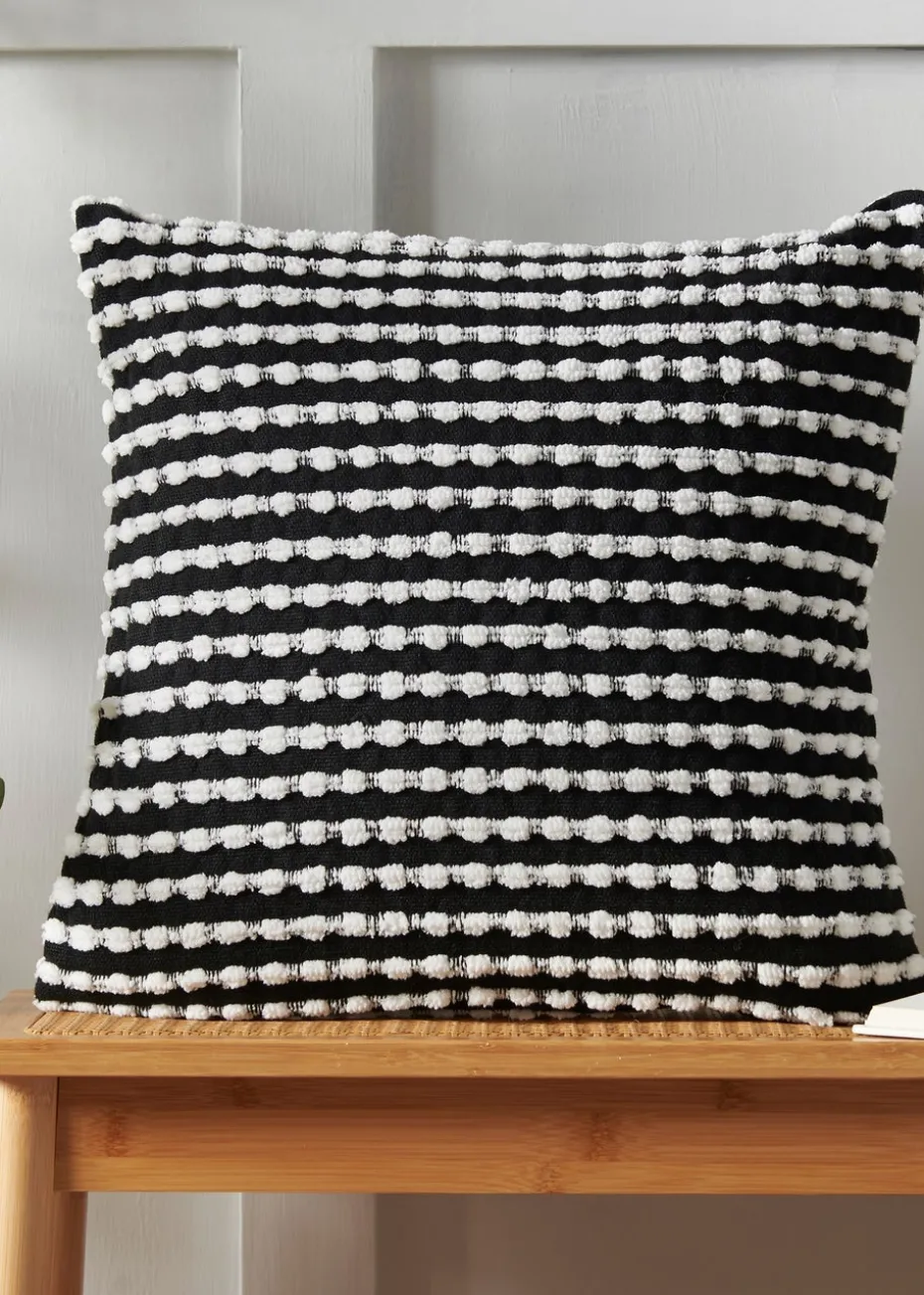 Catherine Lansfield Stab Stitch Cushion (43x43cm)