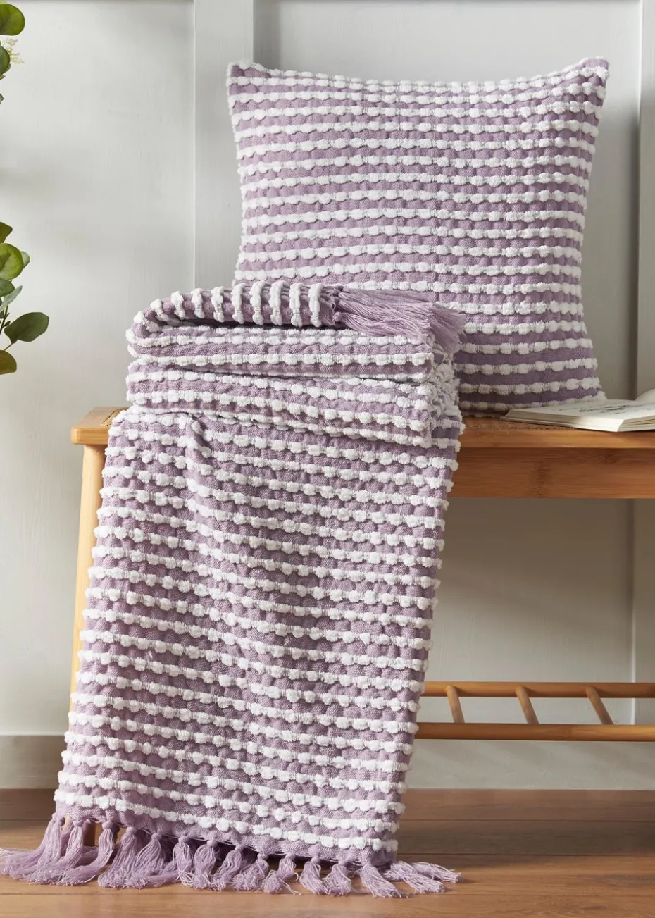 Catherine Lansfield Stab Stitch Cushion (43x43cm)