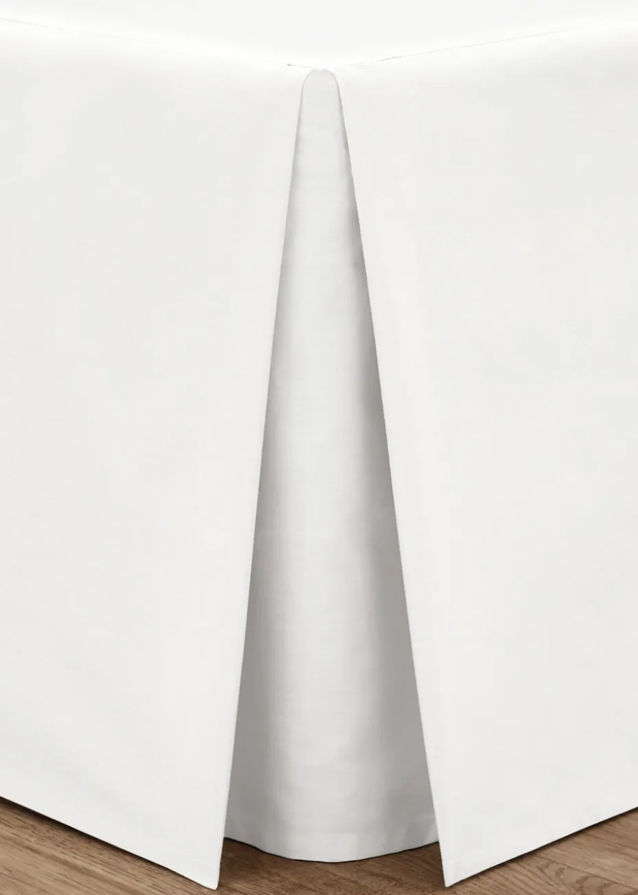 Catherine Lansfield White Easy Iron Percale Combed Base Valance Sheet