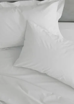 Catherine Lansfield White Easy Iron Percale Combed Base Valance Sheet