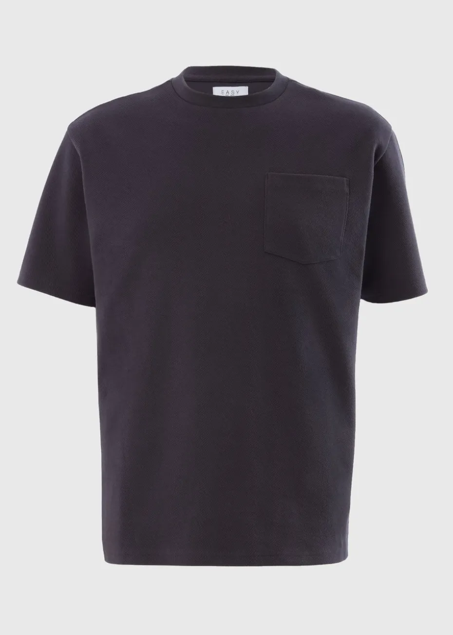 Charcoal Twill Pocket T-Shirt