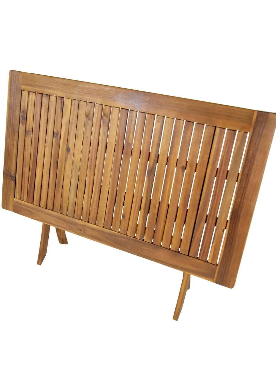 Charles Bentley FSC Acacia Hardwood 5pc Garden Furniture Set (4 Seater)