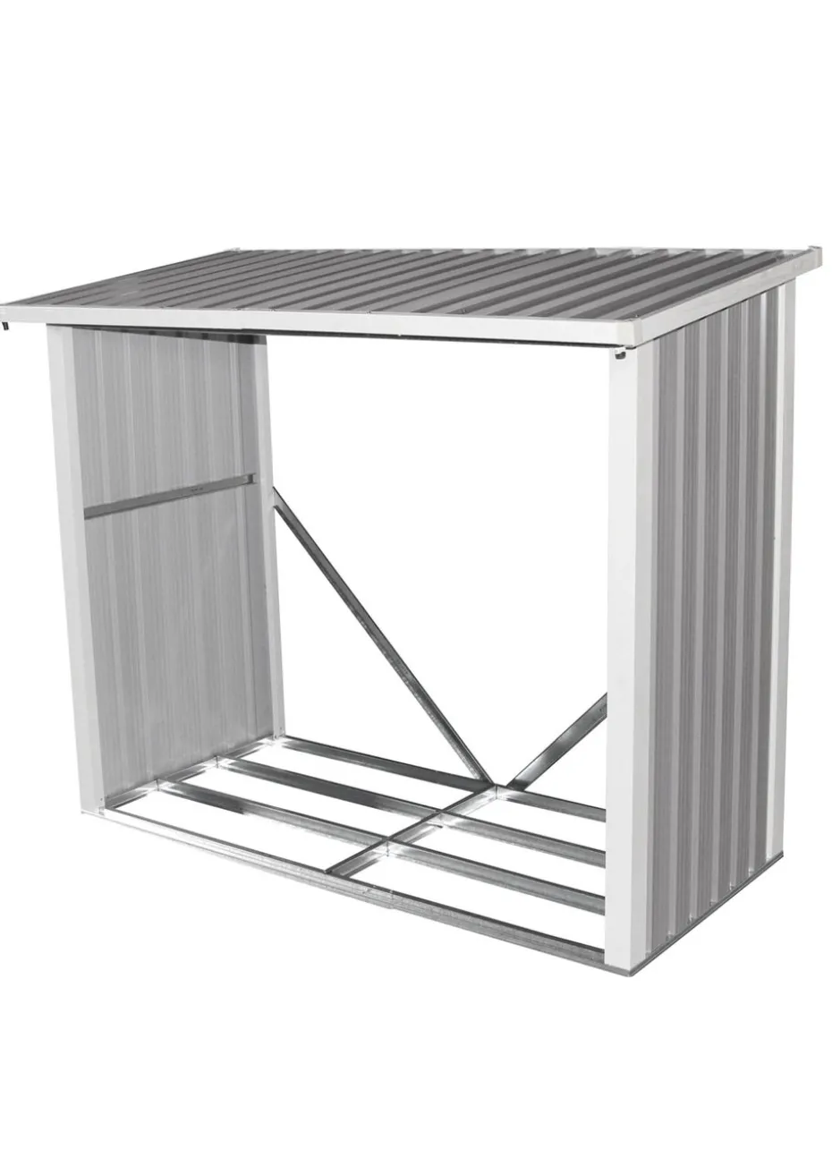 Charles Bentley Metal Log Wood Store Shed