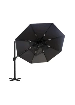 Charles Bentley Premium Quality Cantilever Umbrella Parasol Grey