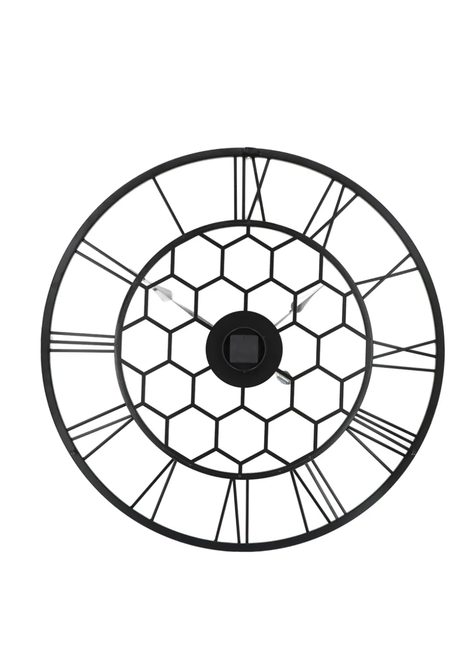 Charles Bentley Stanwick Indoor Outdoor Round Skeleton Wall Clock (Dia. 90cm)