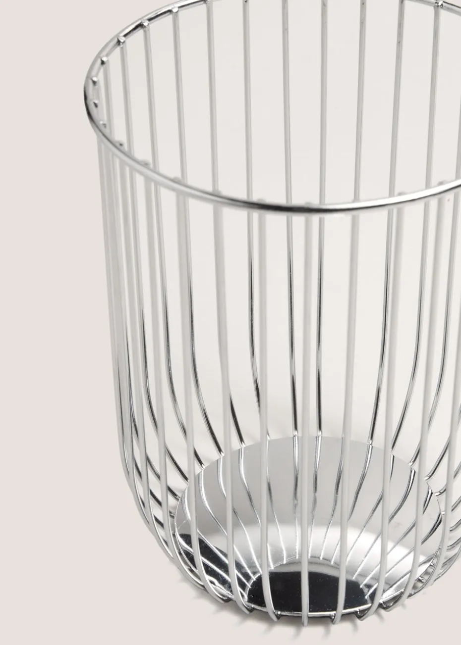 Chrome Fruit Bowl (28cm x14cm)