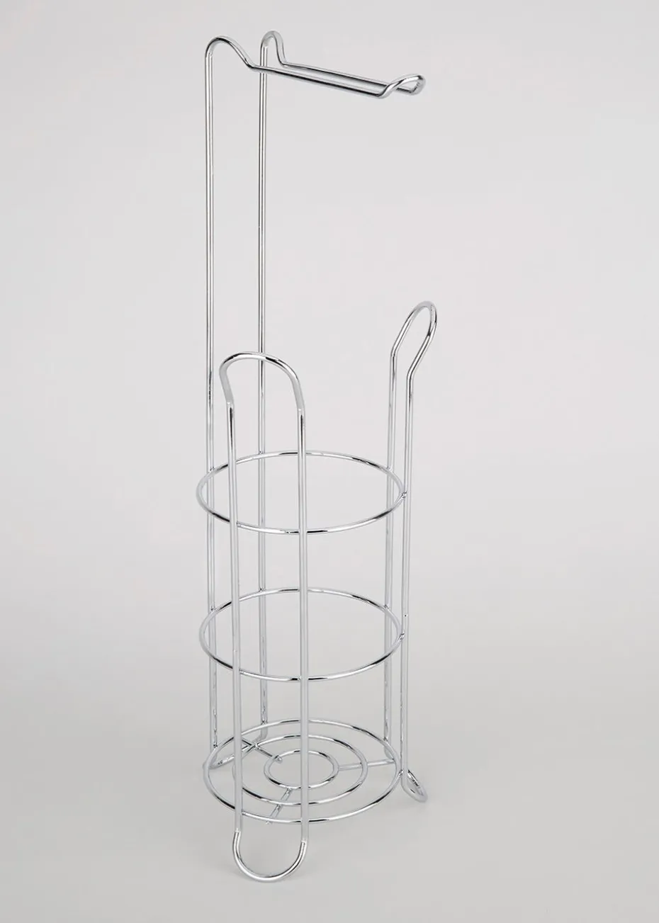 Chrome Toilet Roll Holder (61cm x 44cm)