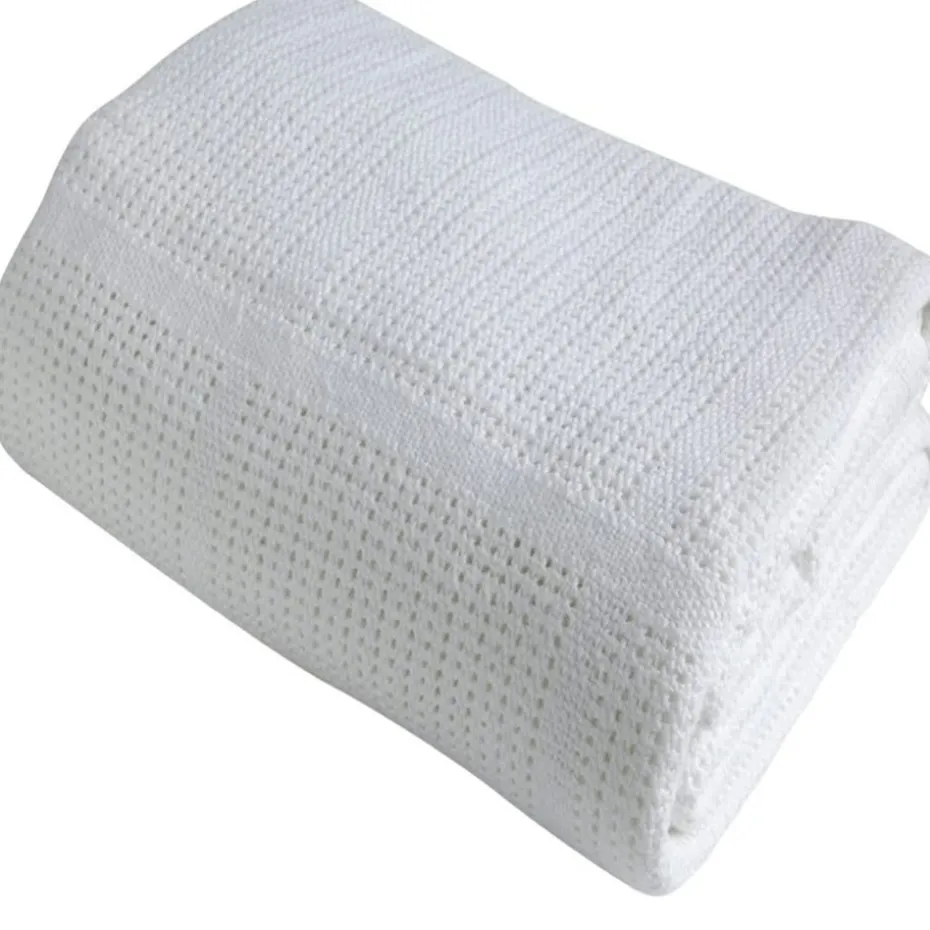 Clair de Lune Soft Cotton Cellular Pram Blanket