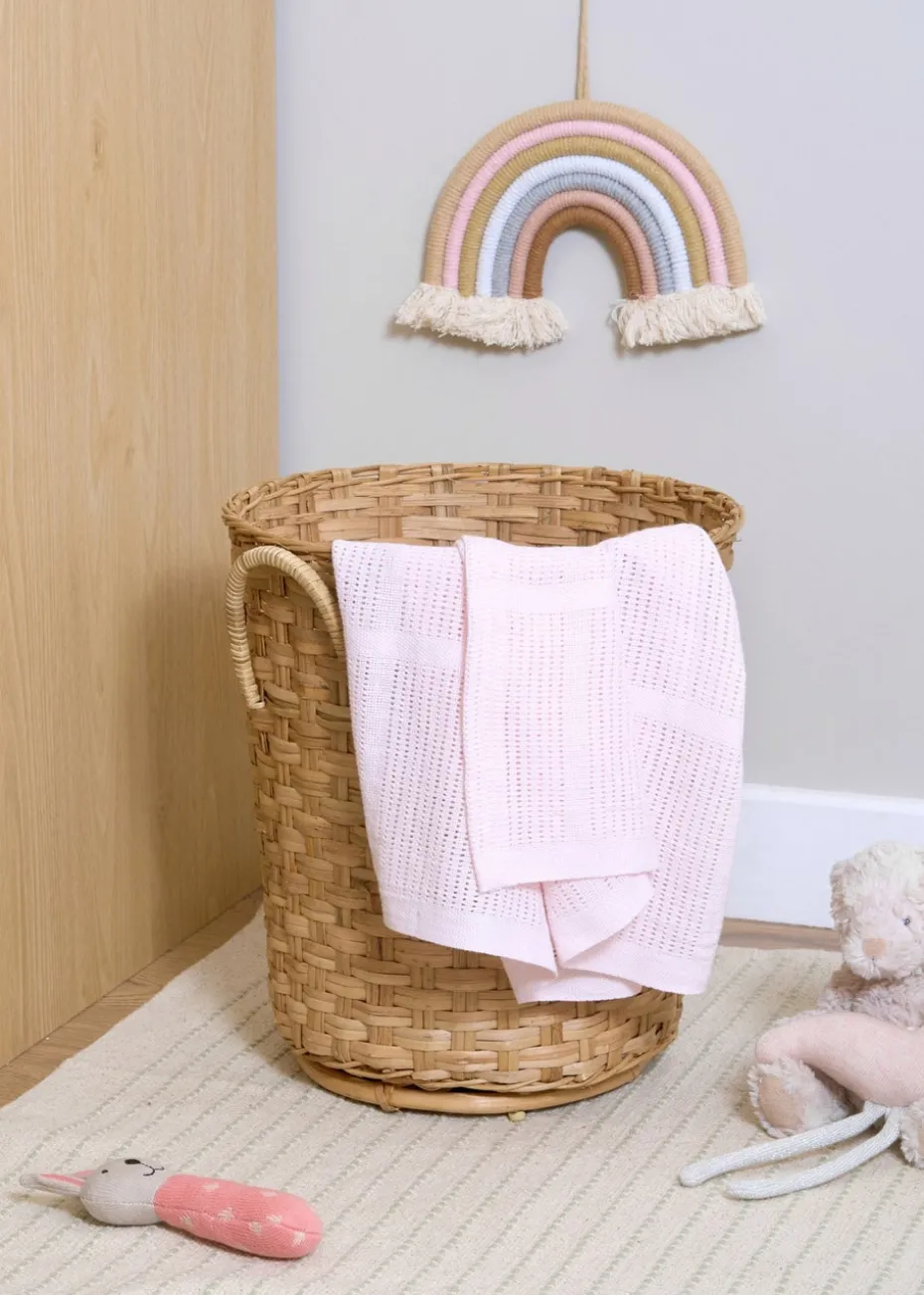 Clair de Lune Soft Cotton Cellular Pram Blanket