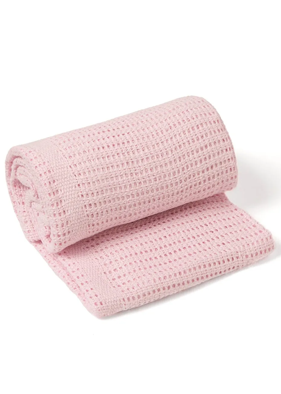 Clair de Lune Soft Cotton Cellular Pram Blanket