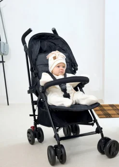 Clair de Lune Star Fleece Cream Wrap Blanket
