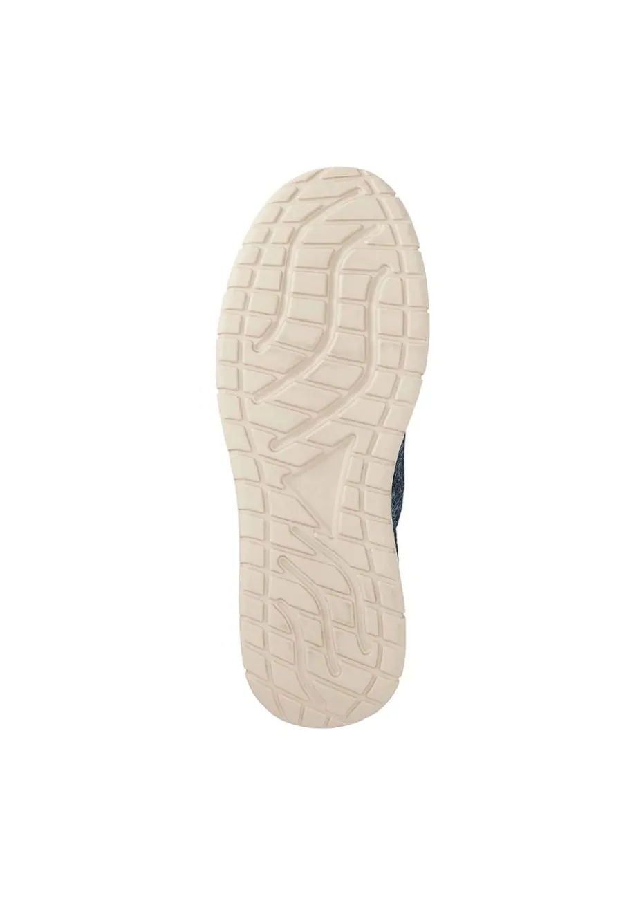 Cotton Traders Airforce Blue Memorylite Front Zip Trainers