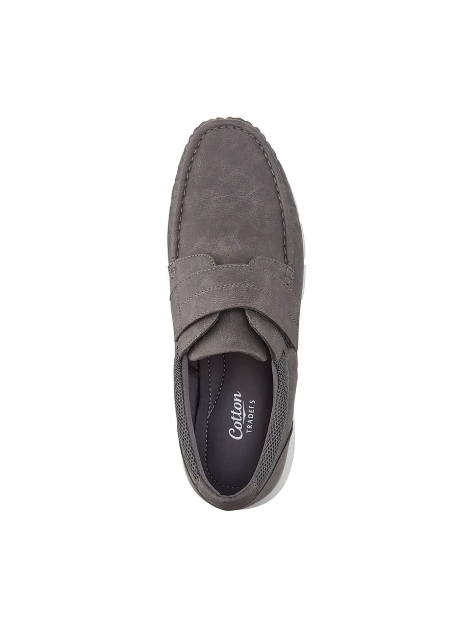 Cotton Traders Dark Grey Lightweight Adjustable Shoes