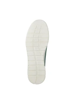Cotton Traders Duck Egg Laser Cut Slip On Shoes