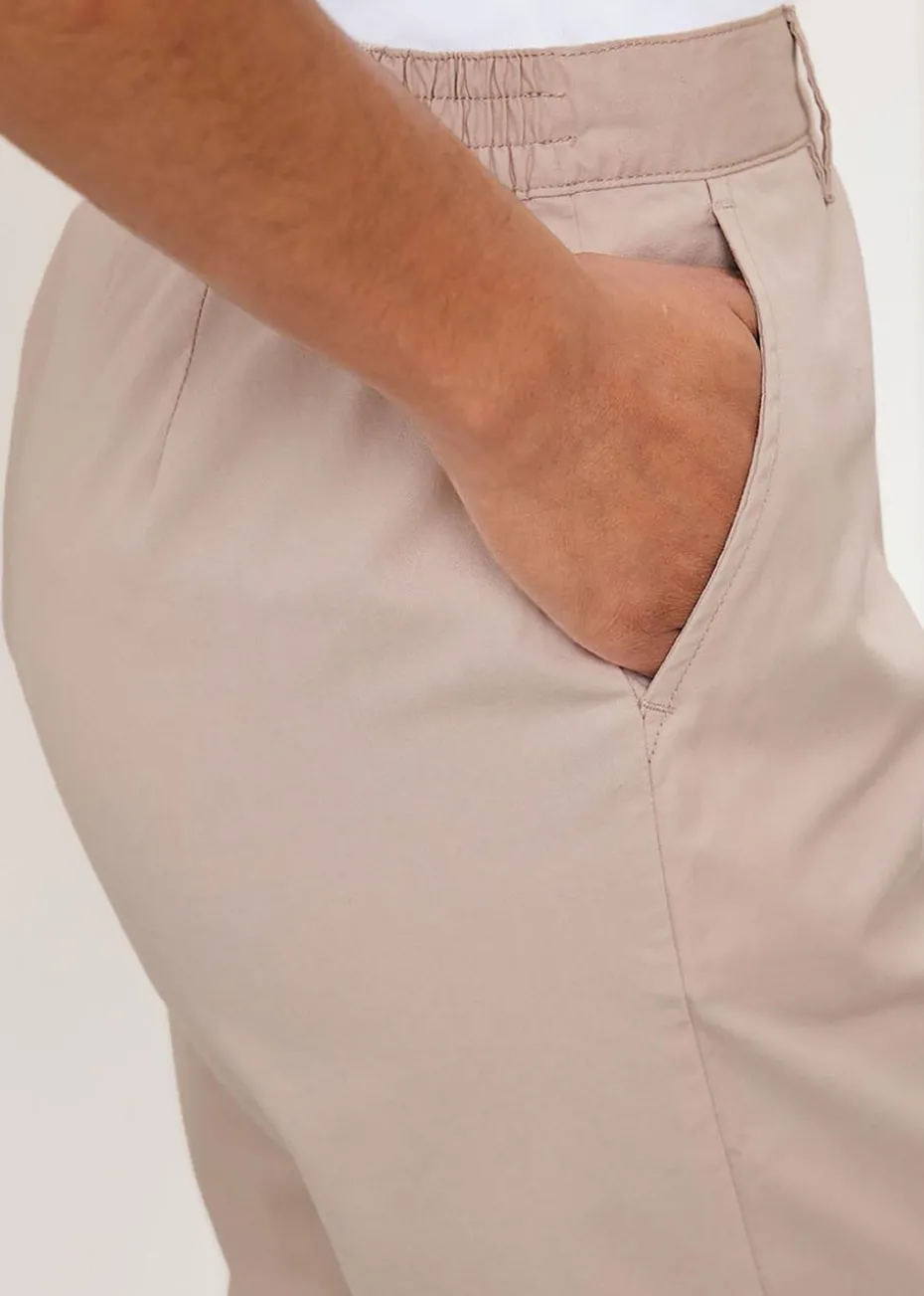 Cotton Traders Ecru Everyday Straight Leg Crop Trousers