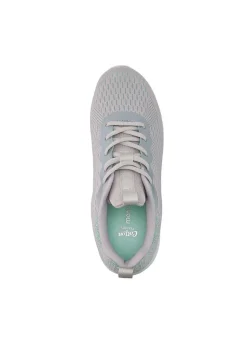 Cotton Traders Frost Grey Memorylite Lace Up Trainers