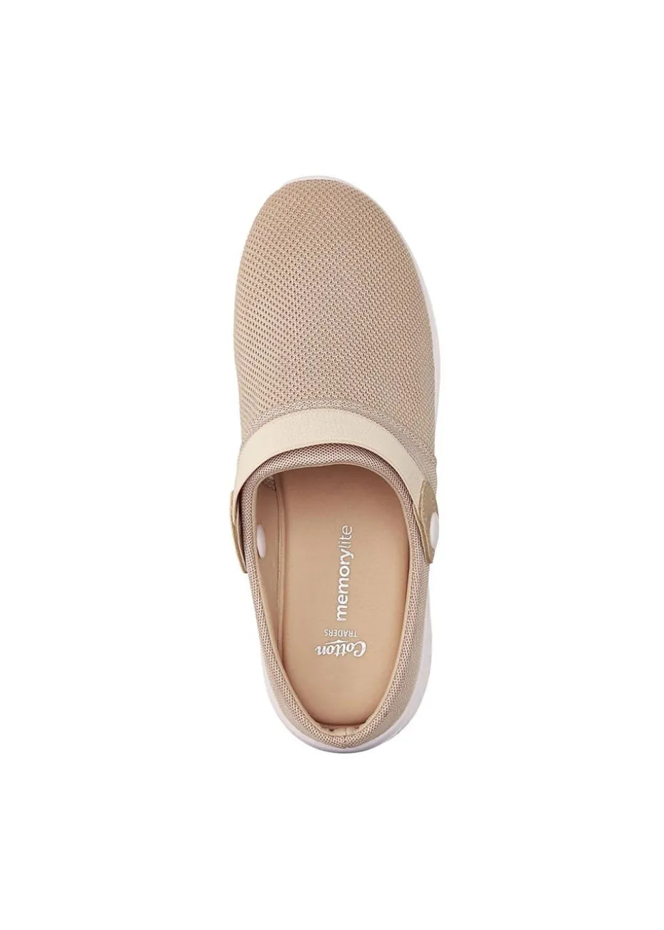 Cotton Traders Latte Memorylite 2 in 1 Clogs