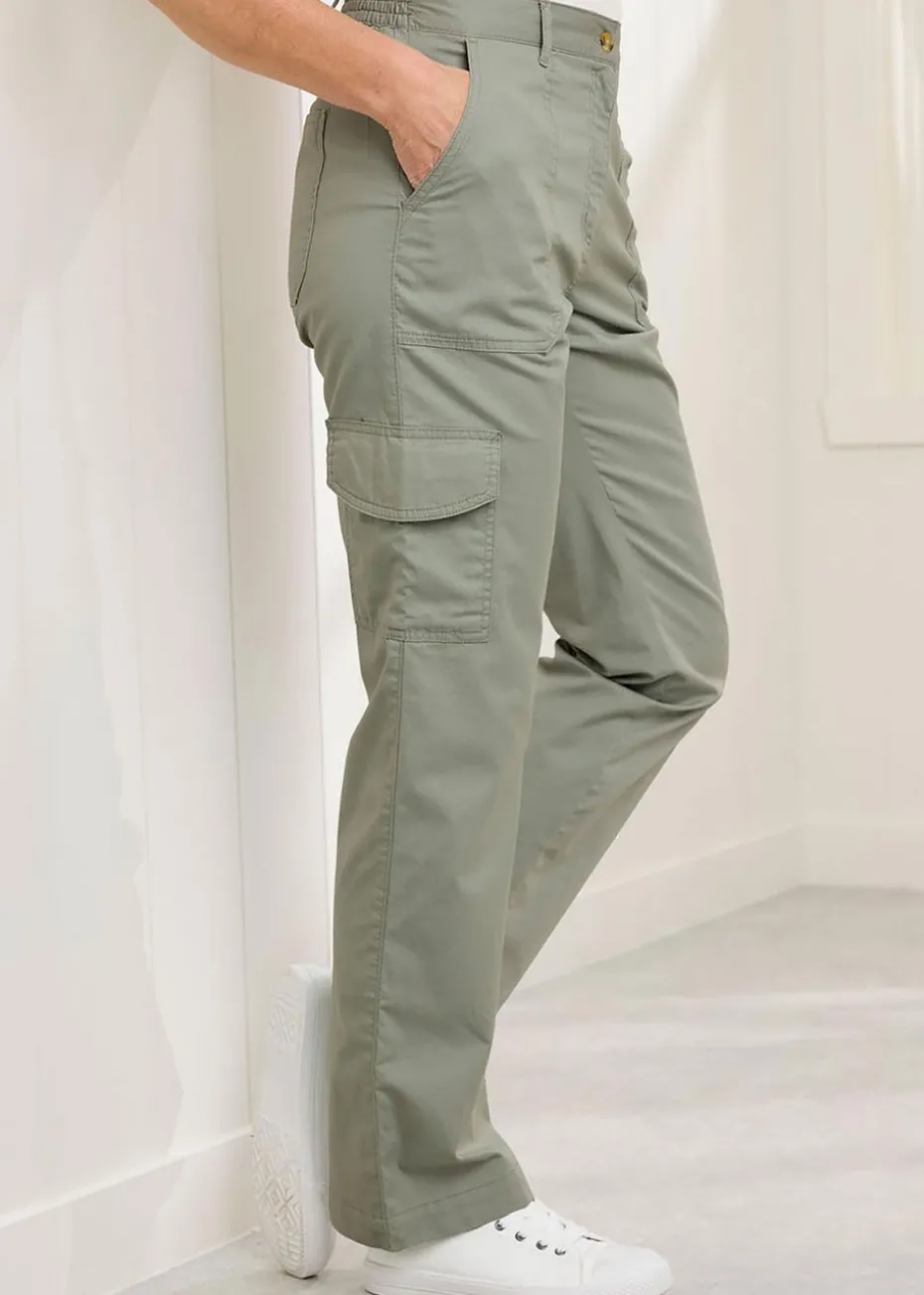 Cotton Traders Mint Cargo Trousers