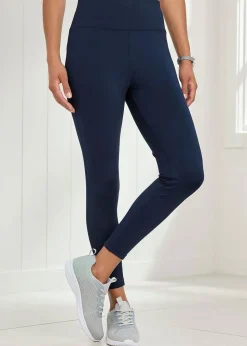 Cotton Traders Navy Stretch Leggings