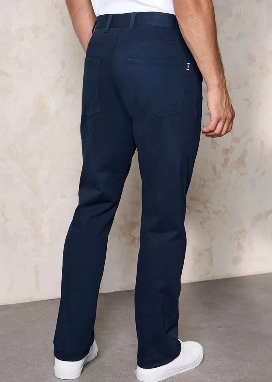 Cotton Traders Navy Ultra Soft Premium Slim-Fit Stretch Jeans