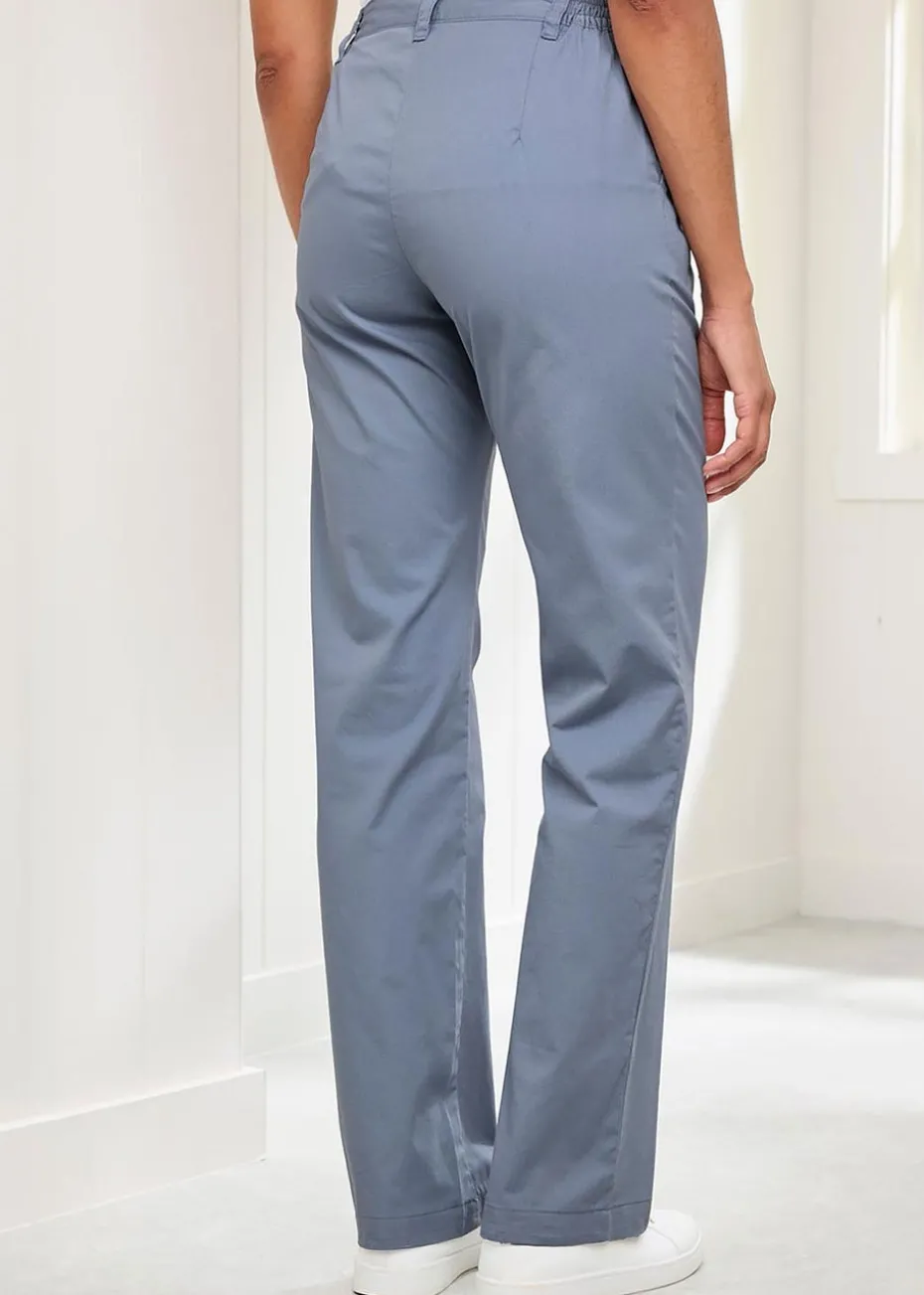 Cotton Traders Pale Blue Everyday Straight Leg Trousers