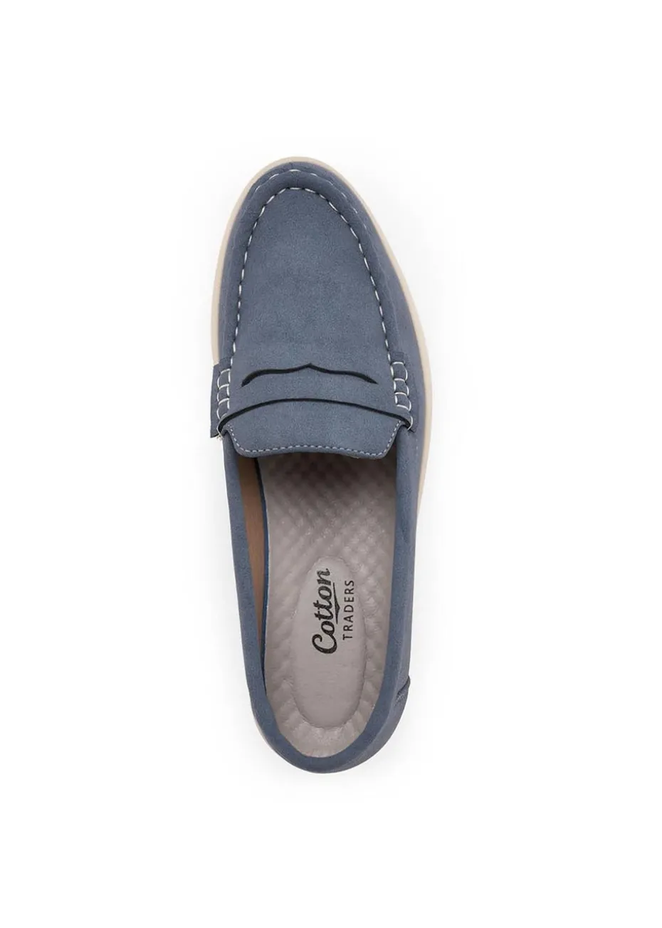 Cotton Traders Pale Blue Loafer