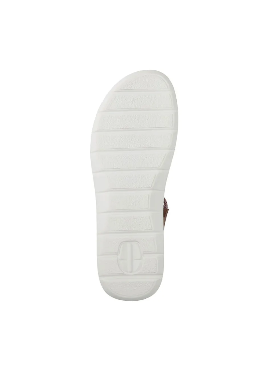 Cotton Traders Pink Elasticated Adjustable Sandals
