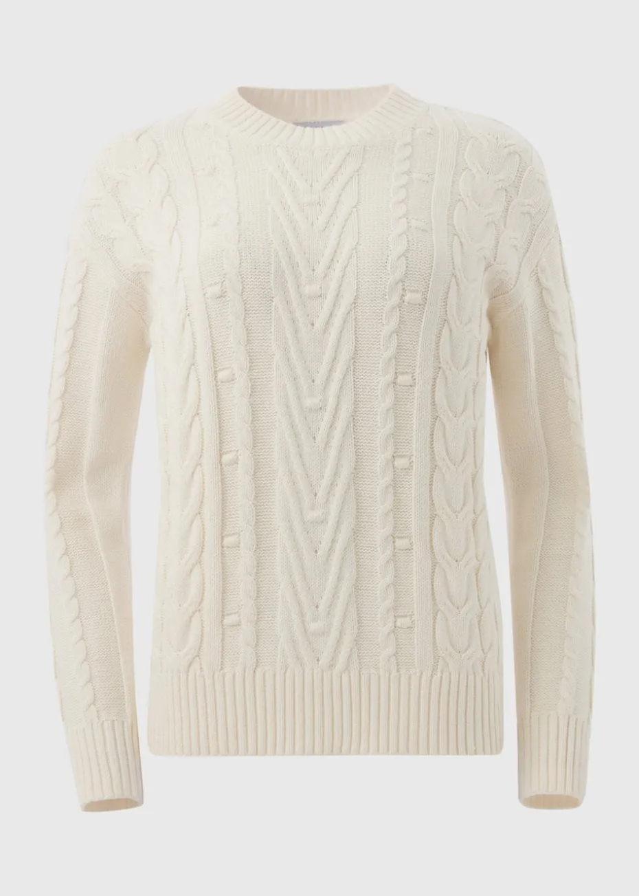 Cream Cable Knit Jumper