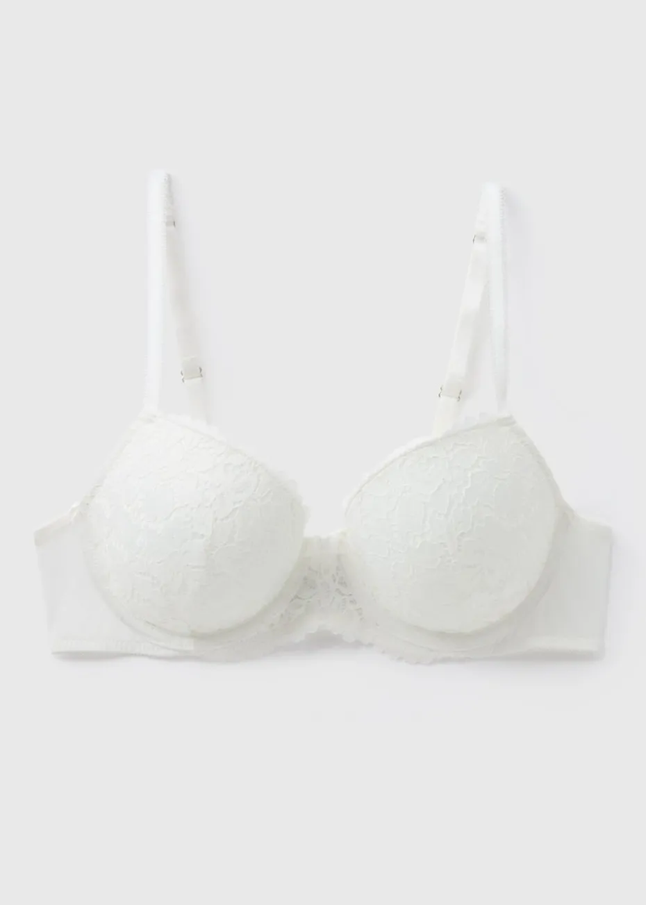 Cream Lace Bra