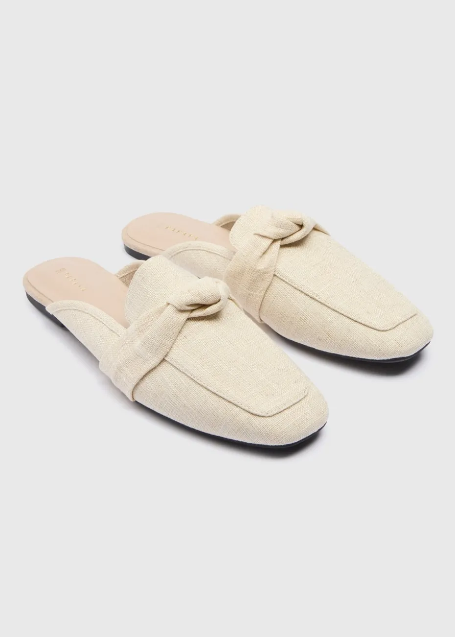 Cream Mule Loafer