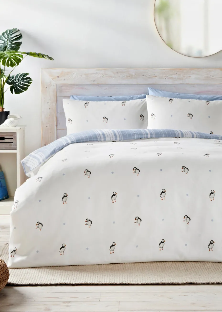 Cream Puffin Duvet Set