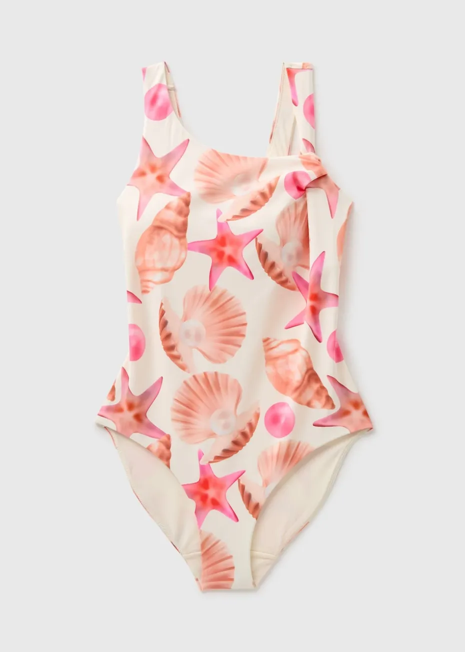 Cream Starfish Twist Swimsuit