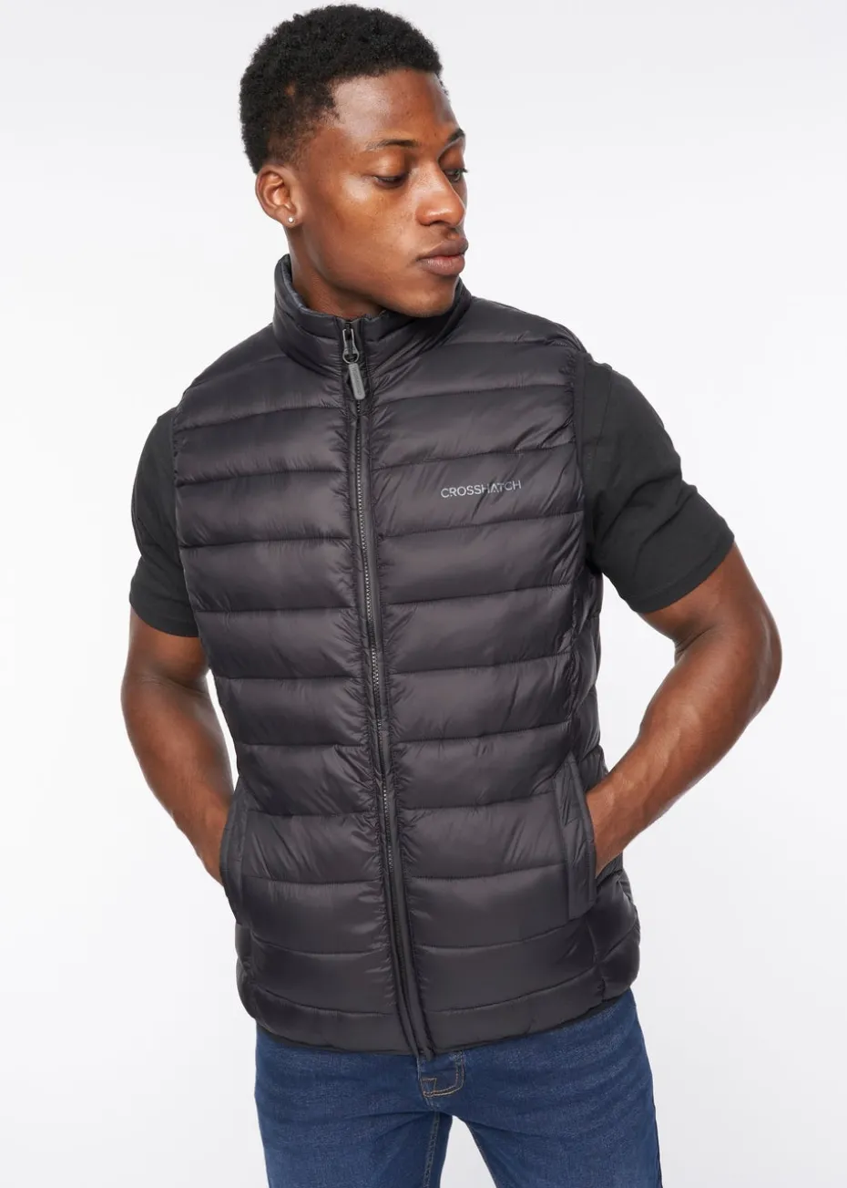 Crosshatch Black Gattering Gilet