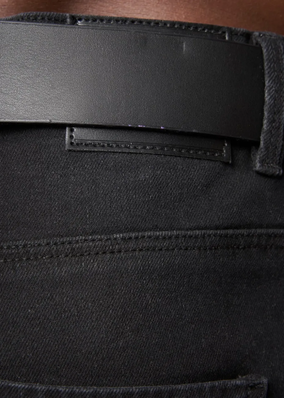 Crosshatch Black Wash Cadman Straight Jeans