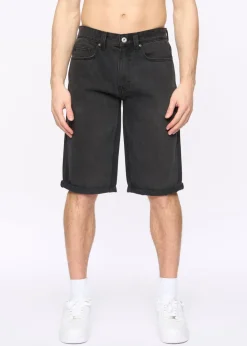 Crosshatch Black Wash Tillforth Denim Shorts