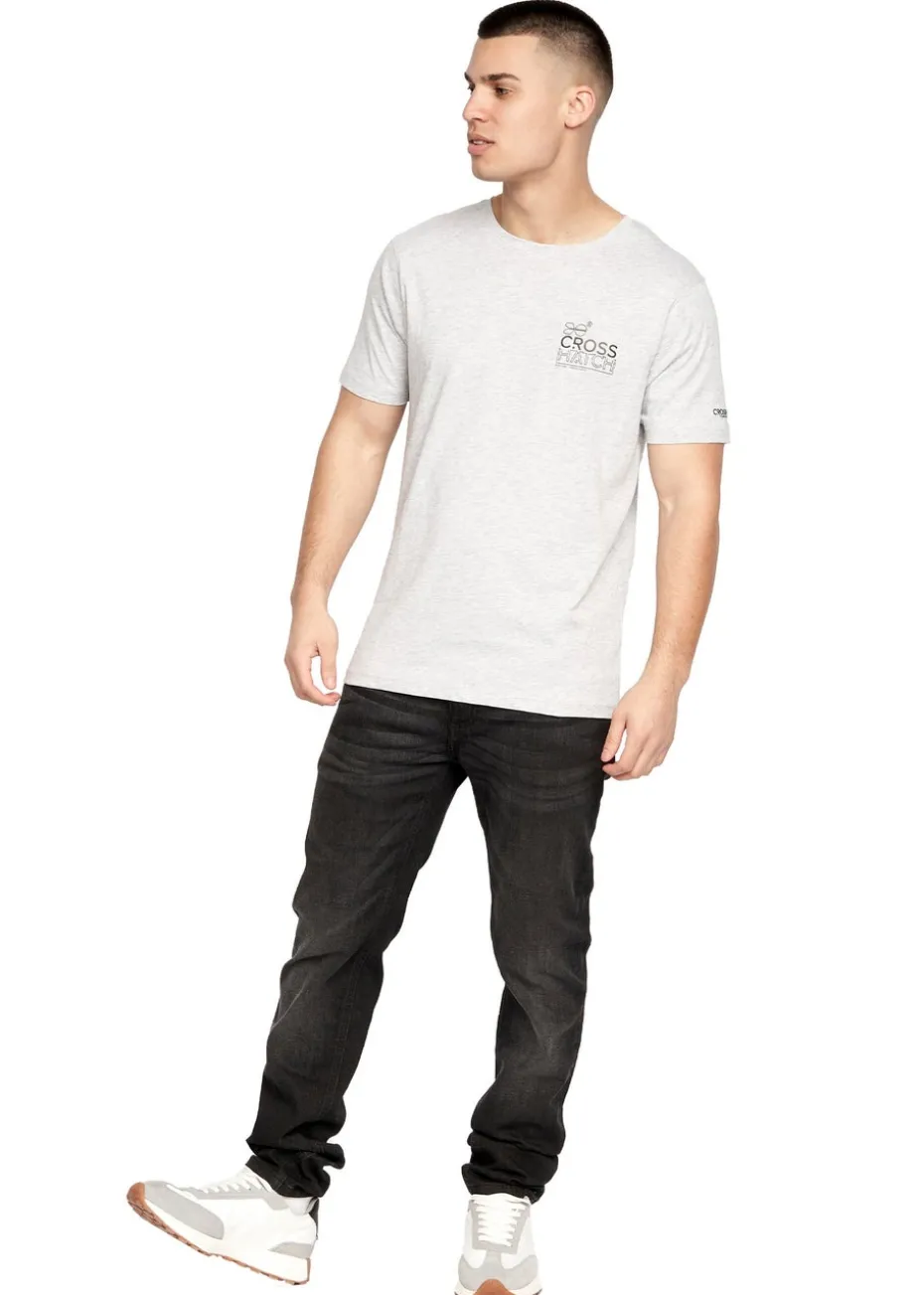 Crosshatch Blue/Grey Pentan T-Shirt (2 Pack)